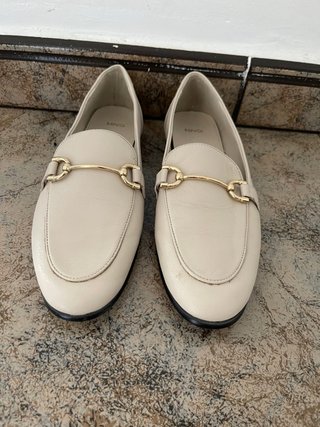 MNG Mocasines Beige Talla 38 Mujer
