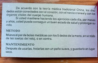 Bolas chinas de la salud