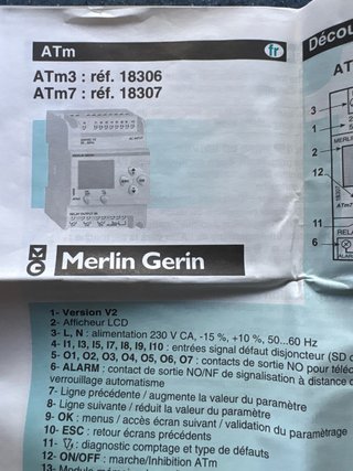 Merlin Gerin 18306BA ATm3 Relé Automático