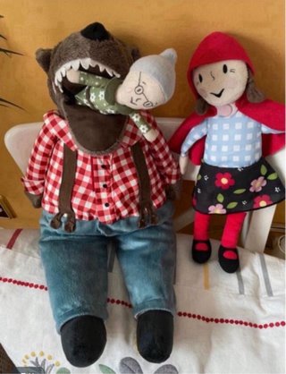 TRES Peluches IKEA CUENTO Caperucita Roja