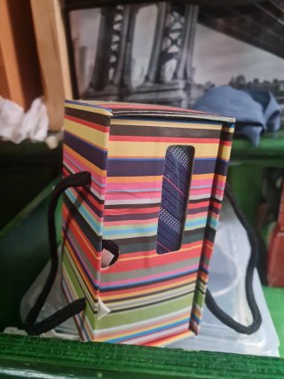 Corbata, Gemelos y Pañuelo Azul/Rosa