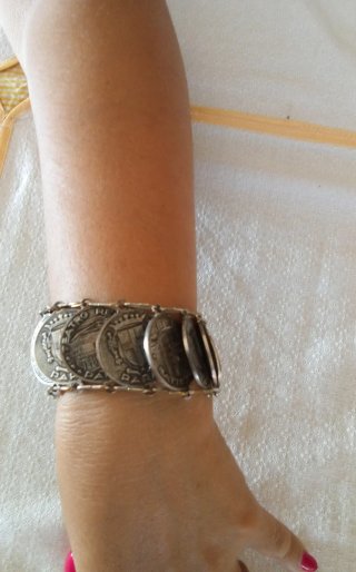 Bracciale vintage monete