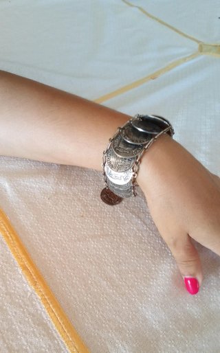 Bracciale vintage monete