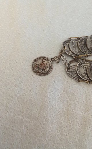 Bracciale vintage monete