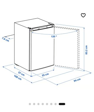 Nevera IKEA Blanca