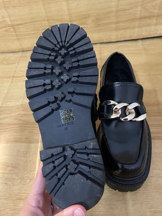 Zapatos mocasines negros mujer talla 38
