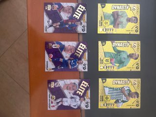 Cartas Fútbol Panini Élite y Dynasty