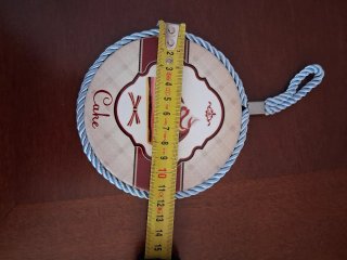 Quadretto rotondo con cordino