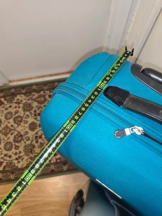 2 Maletas Trolley Viaje (Plata y Turquesa)