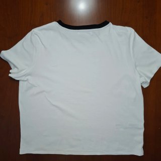 Camiseta Mango Blanca Talla L