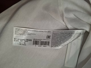 Camiseta Mango Blanca Talla L