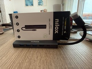 Estación Acoplamiento USB-C Nilox 6 en 1