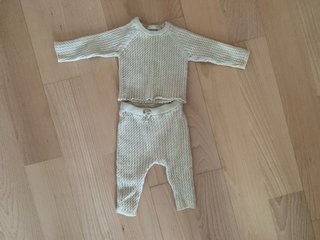 Conjunto bebé tejido talla 1-3 meses.