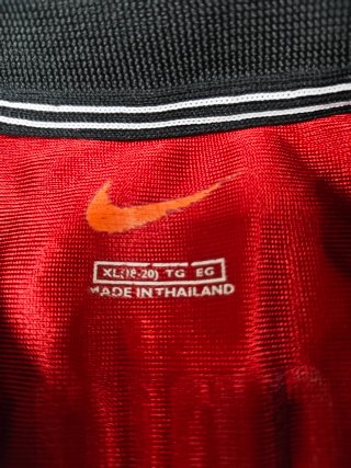 Camiseta Nike Vintage 90s Talla XL Roja y Blanca