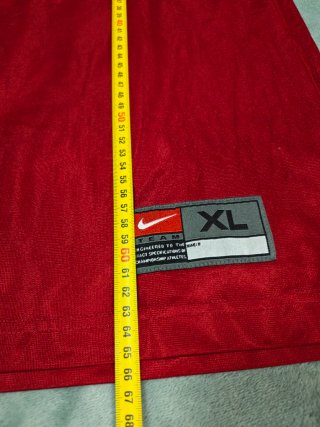 Camiseta Nike Vintage 90s Talla XL Roja y Blanca