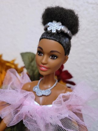 Muñeca Barbie Vestido Plateado