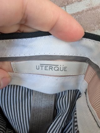 Pantalones de pinzas negro mujer talla 40