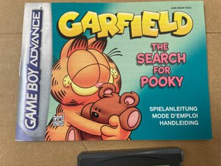 Garfield The Search for Pooky Nintendo Game Boy Ad