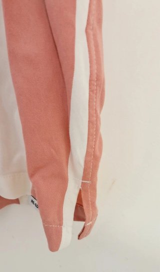 Camisa Bershka Rayas Rosa/Blanco Talla M
