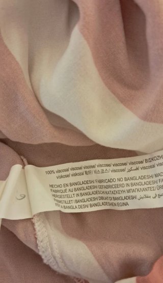Camisa Bershka Rayas Rosa/Blanco Talla M