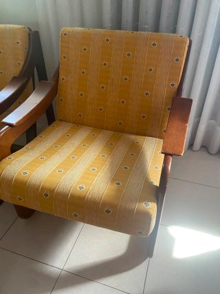 2 Sillones Madera + Mesa Regalo