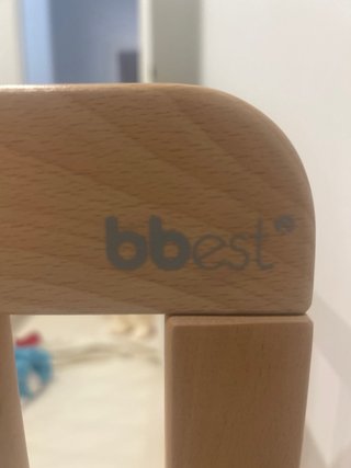 Cuna de madera con ruedas. bbest