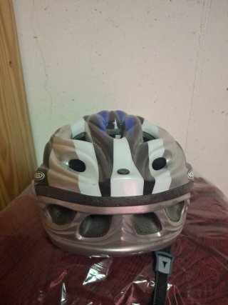 Casco Ciclismo KED Azul y Plateado