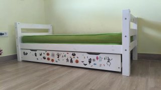 Litera madera 2 camas + auxiliar
