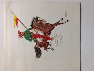 Lotto di 6 lastre di cavalleria militare del 1967