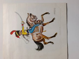 Lotto di 6 lastre di cavalleria militare del 1967