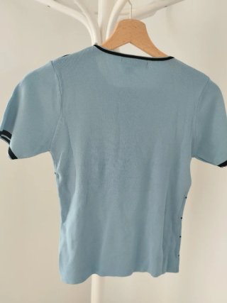 Suéter DADANA azul y blanco talla S