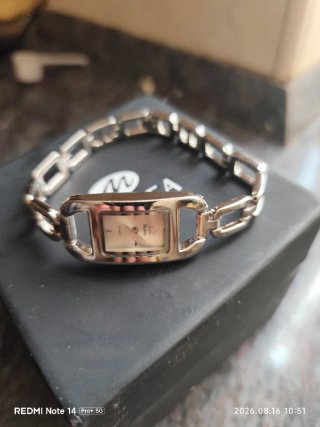 Reloj Saxon Plata y Blanco