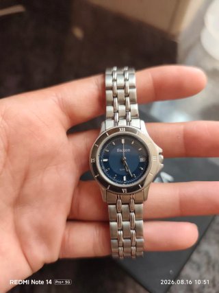 Reloj Sexton Esfera Azul y Correa Plateada
