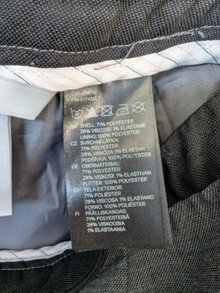 Falda formal gris con bolsillos H&M talla 42
