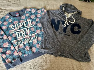 Lote Ropa Chica invierno Zara Superdry Talla M