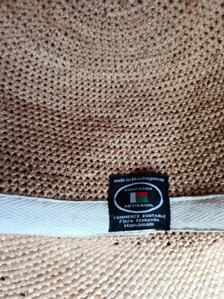 Pamela artesanal fibra natural beige