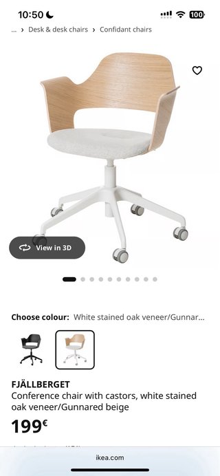 Escritorio Ikea Lillasen y Silla Fjallbergen
