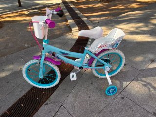 Bicicleta Frozen niña