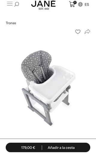 Trona convertible mesa y silla Jané