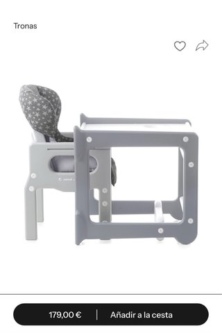 Trona convertible mesa y silla Jané