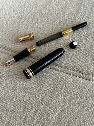 accesorios Pluma Mont Blanc Tinta Negra