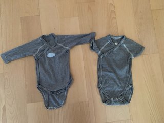 Ropa Bebé bodys Petit bateau. Talla 3 meses.