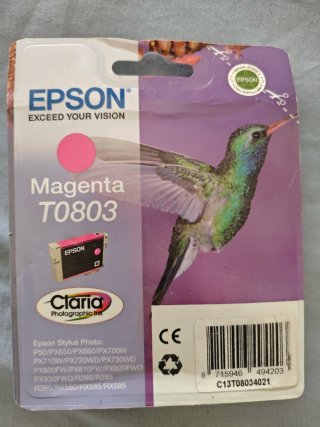 REGALO Cartucho Magenta Epson T0803 Claria