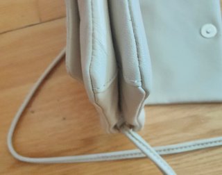Bandolera piel Zara blanca