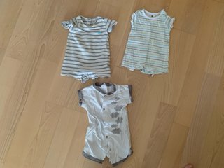 Pack 3 bodies bebe talla 3-6 meses