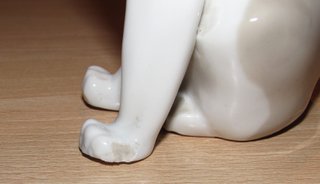 10 gatos miniatura algunos Bone China sello número