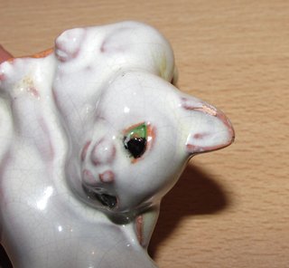 10 gatos miniatura algunos Bone China sello número