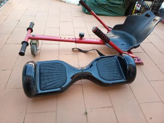 Hoverboard + Asiento Kart Rojo