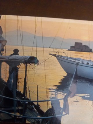 Cartolina d'epoca Camping Lerna