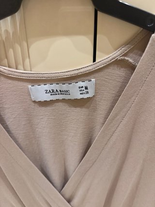 Top Zara Beige Cruzado